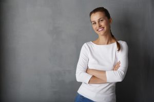 woman with attractive smile